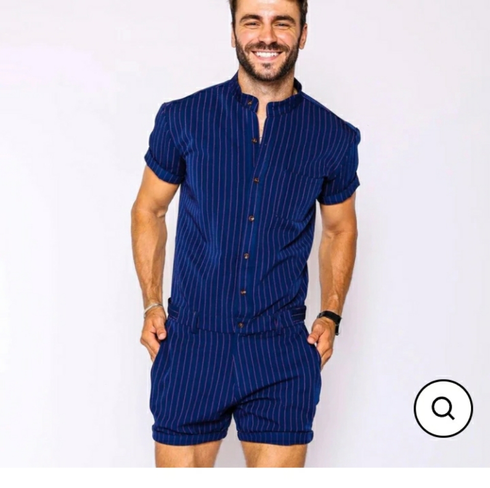 Navy Chateaux Romper!